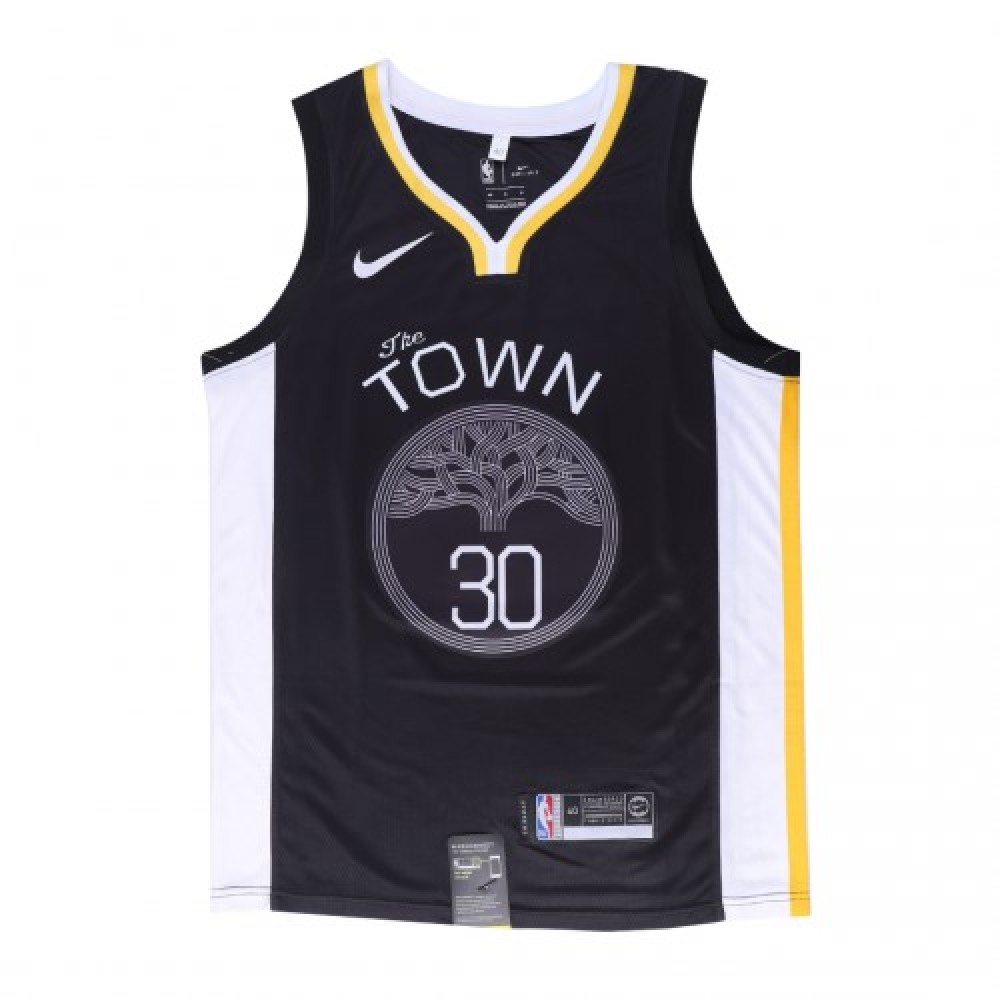 Men's Golden State Warriors Stephen Curry #30 Black Swingman Jersey - Statement Edition-Pro Kit Vault | Brand New 26/27 Sports Jerseys
